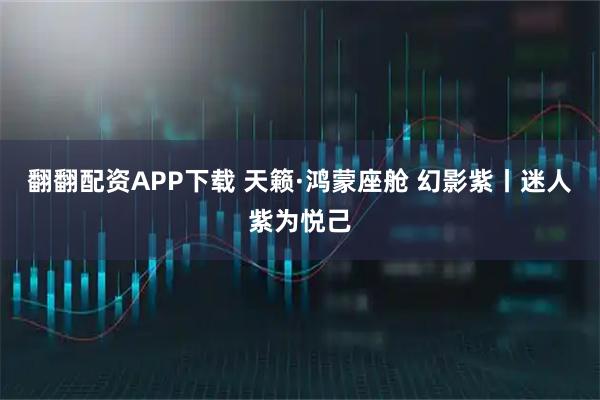 翻翻配资APP下载 天籁·鸿蒙座舱 幻影紫丨迷人紫为悦己